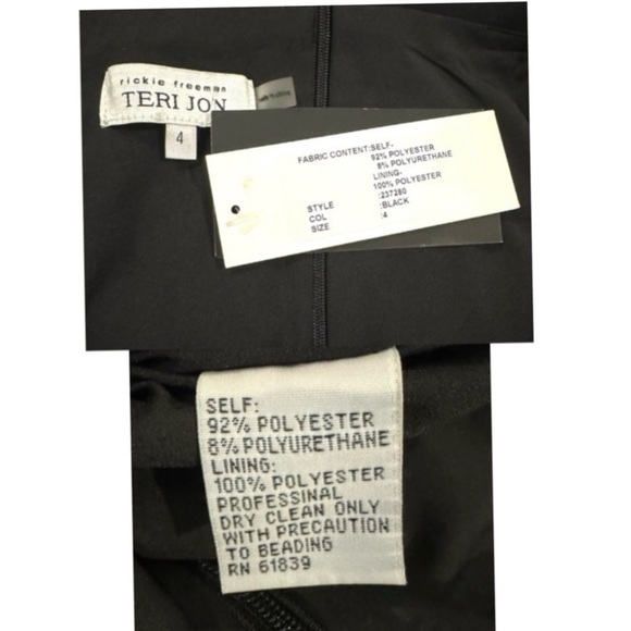 Rickie Freeman For Teri Jon Off-Shoulder Jewel-Embellished Crepe Midi Dress NEW - Picture 14 of 15